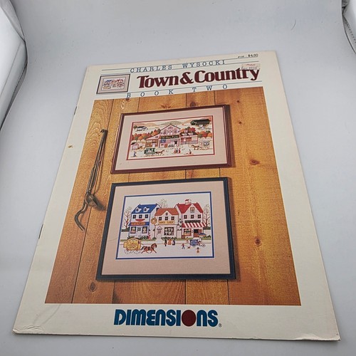 Vintage Leisure Arts Cross Stitch Patterns House Town Country Nostalgic Designs - Picture 3 of 5