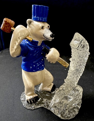 POLAR BEAR ICE CARVER Pewter ~ Culinary Collectible Sculpture ~ RON LEE - LE - Picture 3 of 12