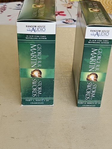 A Storm of Swords George R.R. Martin Audio Book Pt 1 & 2 Unabridged 39Cds 47 Hrs - Picture 4 of 7