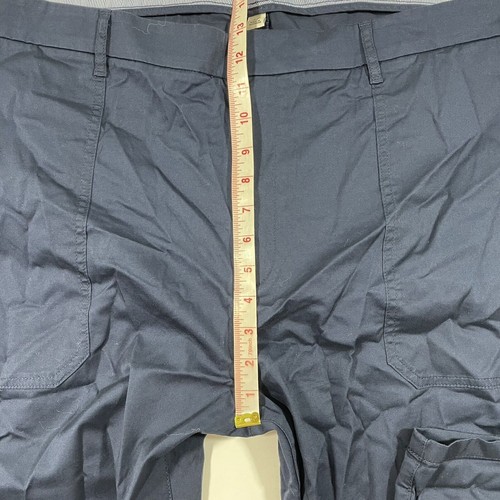 New J Crew Womens Patch Pocket Slim Boyfriend Chino Pants Navy Blue Size 36 - Picture 8 of 11