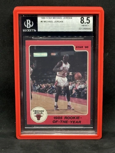 1986 Star Michael Jordan Rookie Card BGS 8.5 - #6 Rookie of Year NM-MT+