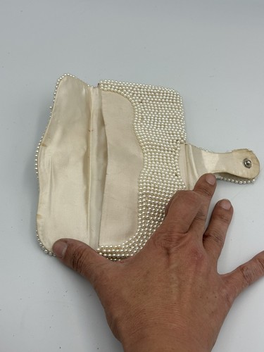 Bon Soir Vintage Italian Pearl Beaded Clutch 1950s-1960s Japan - Picture 9 of 15