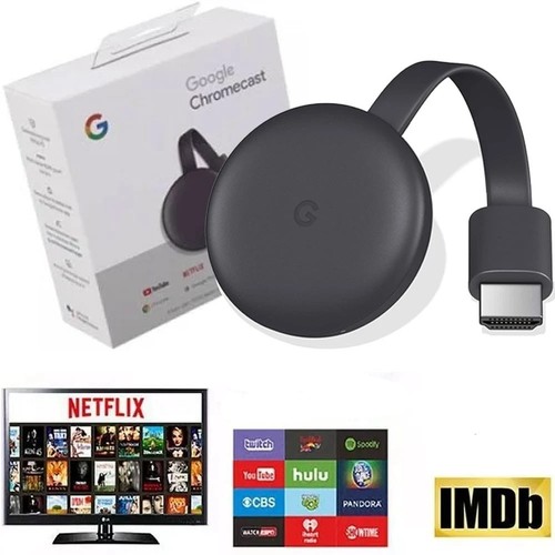 NUOVO Chromecast Google Wireless HDMI Compatibile Display HD Media Streaming Video