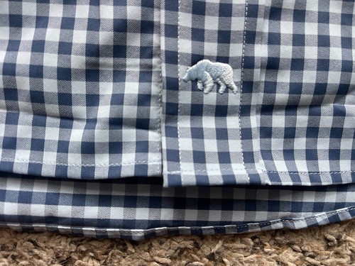 Onward Reserve Shirt Mens XXL Blue Gingham Classic Fit Performance NEW - Picture 2 of 7