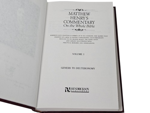 Matthew Henry's Commentary On the Whole Bible Volume 1-6 Red New Modern Edition - Picture 6 of 13