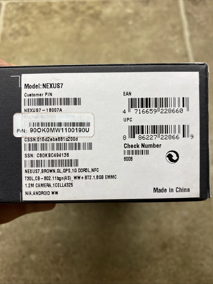 SEALED! Asus Google Nexus 7 Tablet, 8GB Android 1B007A - Image 4 of 4