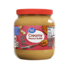 Great Value Creamy Peanut Butter, Spread, 64 oz, Free Shipping