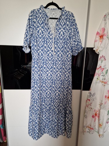 Sommerkleid, blau - weiß, leichtes Kleid 👗, Gr.M, NEU  - Bild 3 von 3