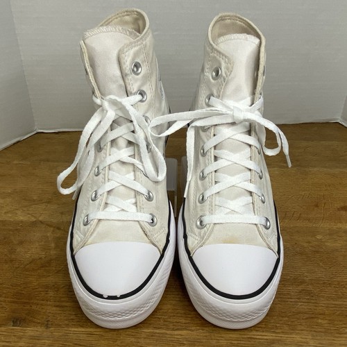 Converse Chuck Taylor All Star Lift Platform Hi Canvas Women 9.5 White 560846C - Picture 3 of 23
