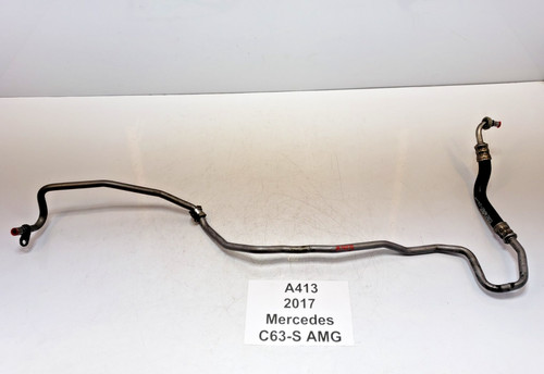 ✅ 15-21 OEM Mercedes W205 C63 AMG S 4.0L M177 Transmission Oil Cooler Line Hose