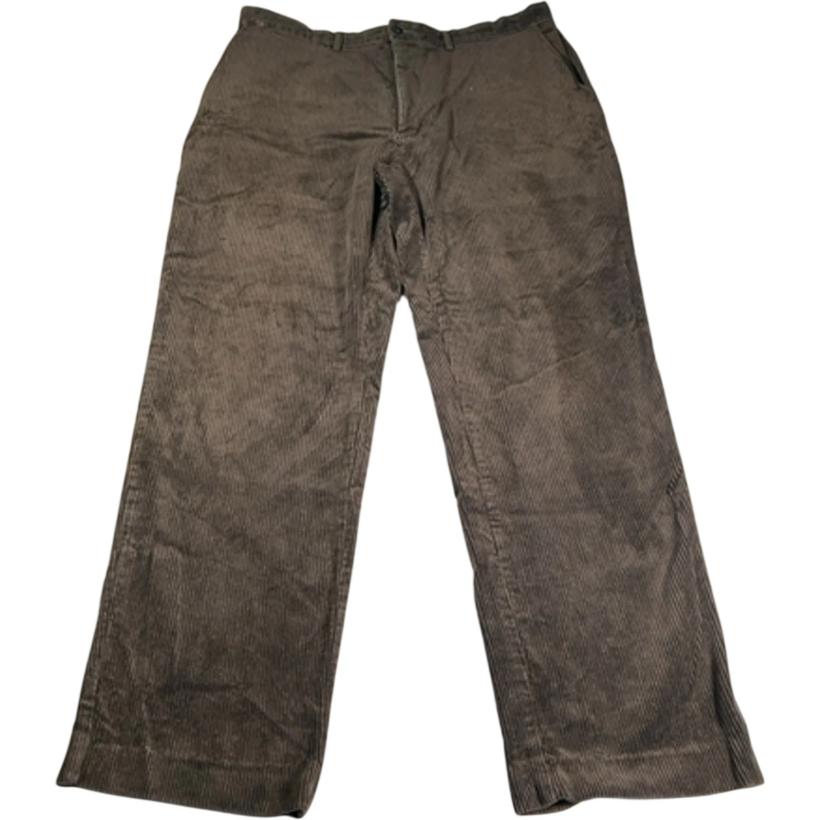 Ralph Lauren Trousers Men' Size 38W 32L Brown Corduroy Chunky Cords Preppy
