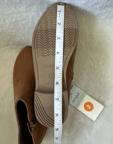 Botas Cat & Jack Niñas Talla 2 Marrón Ópalo Botines Cremallera *Defecto - Imagen 9 de 9