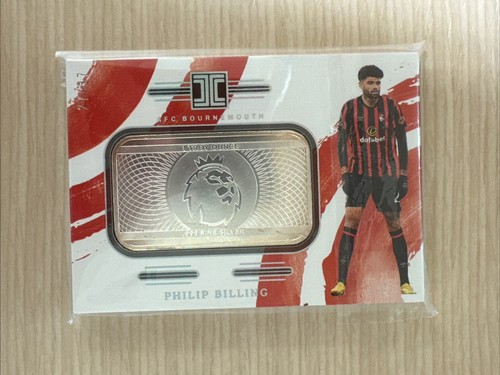 Philip Billing 2023-24 Panini Impeccable Premier League Logo Silver Bar #27/37