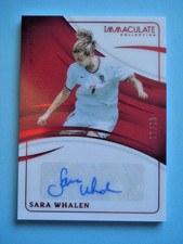 2024/25 Immaculate Soccer Sara Whalen International Red Acetate Auto #11/18 USA