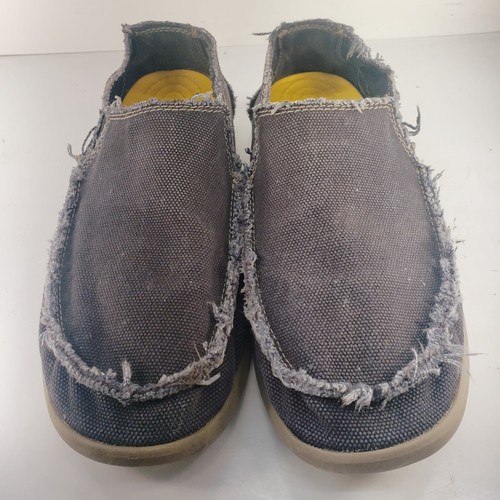 Crocs Men's Santa Cruz Gray Blue Slip-On Loafer- Size 9 (Tag Says 10!*) - Picture 4 of 20