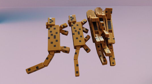 Articulated Wolf, Fox, Ocelot, Rabbit, Armadillo, Llama, Flexi Toy, 3D Printed - Picture 32 of 63