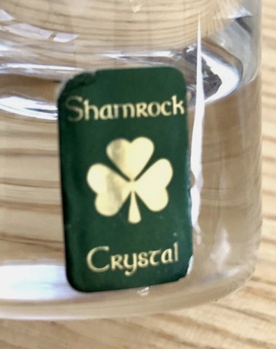 HEUTE VERSAND! Kleeblattkristall Schnapsglas - Hergestellt und gekauft in Dublin Irland! - Bild 3 von 6