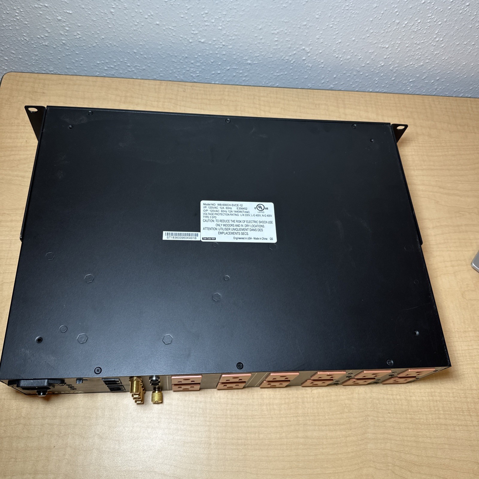 WattBox WB-600CH-SVCE-12 Power Conditioner with Sequencing