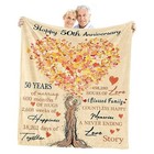 Blanket Gifts, 50th Wedding Anniversary Blanket Gifts 50*60 50th Anniversary