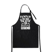 InnoBeta Paw Paw Gifts, Paw Paw Apron with Pocket and Adjustable Neck Strap, ...