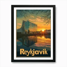 Aihrgdesign A Mid Century Modern Tr Framed Wall Art Poster Canvas Print Picture