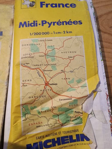 Vintage 15 Map Set of Recta Foldex French Motoring Maps Plus Others in Case - Picture 18 of 19