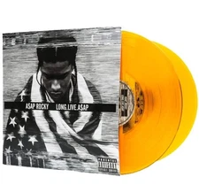 ASAP A$AP ROCKY Long.Live.A$AP Limited Edition ORANGE Vinyl Double LP Record NEW