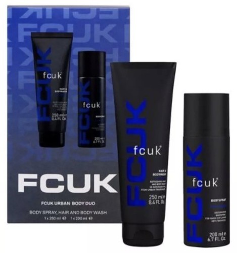 FCUK Urban Duo Body Spray Wash Gel Mens Christmas Gift Set - Picture 1 of 3