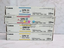4 Cosmetic Genuine Canon iR ADVANCE C250iF, C255iF, CMYY Toner GPR51 (No Blk)