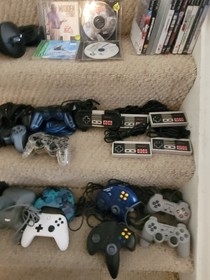 video game lot, consoles and games and accessories 