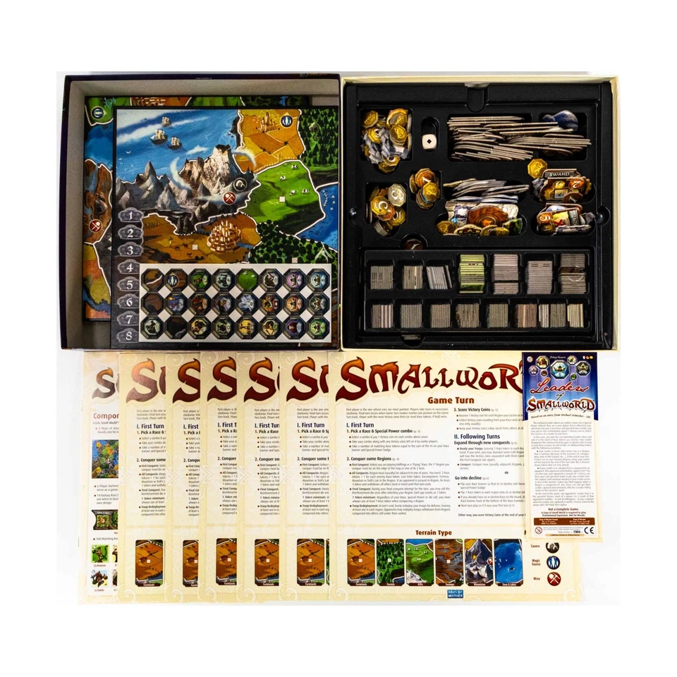 Days of Wond Board Games  Small World w/Leaders of Small World Mini-Expansi NM - Image 2 of 2