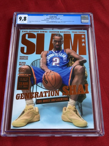 Shai Gilgeous-Alexander SLAM ORANGE METAL Magazine #34 of #141 2025 CGC 9.8 MVP