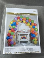Lg New Rainbow Balloon Arch Kit 110 12-inch Assorted Latex Balloons Decoration