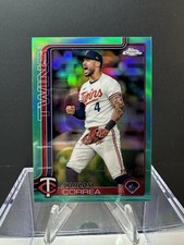 2025 Topps Chrome - Carlos Correa #204 Aqua Refractor /199 Twins
