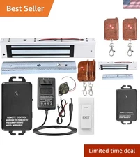 Magnetic Door Lock Kit with Remote Control 600lbs Power Fail Safe Wireless Entry