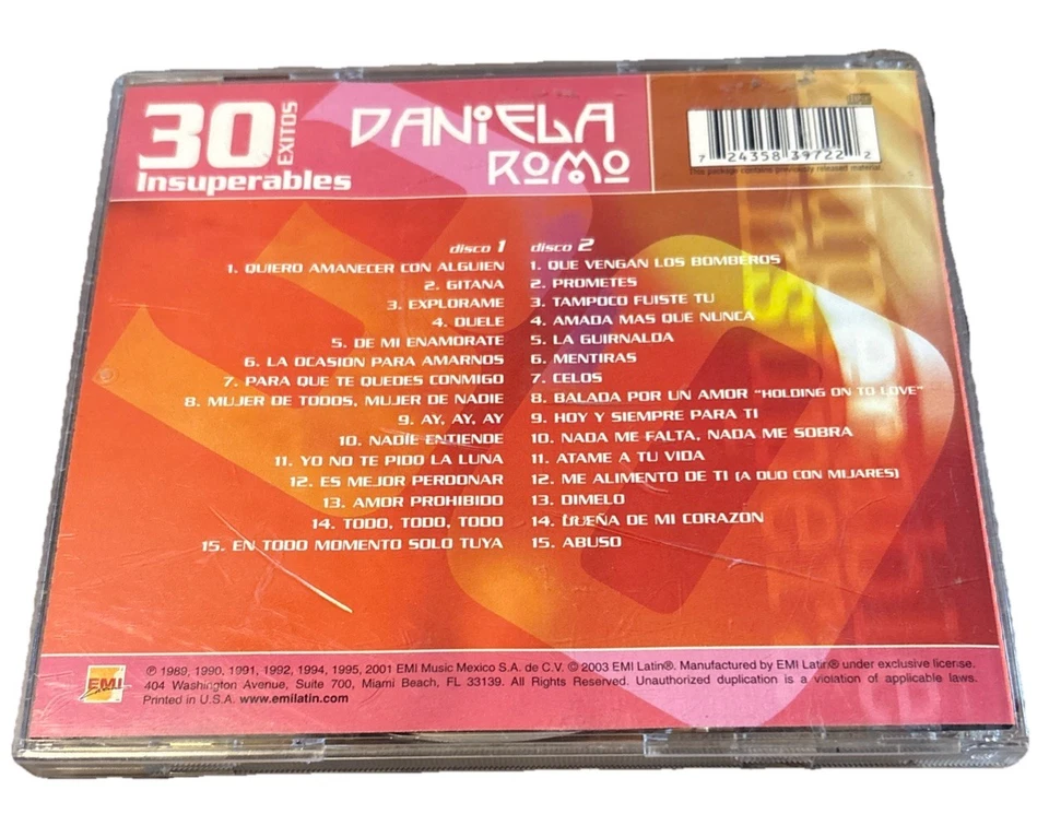 Daniela Romo 30 Exitos Insuperables 2CD Very Good - Imagem 2 de 4