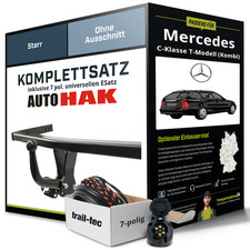 Anhängerkupplung starr für MERCEDES C-Klasse T-Modell (Kombi) +ES NEU