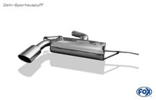 Fox Sportauspuff Ø70mm Audi A3 8P Sportback 1.4 TFSI 129x106mm oval eingerollt