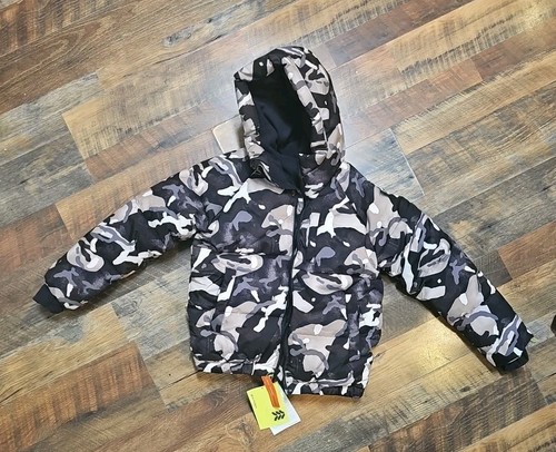 All in Motion Boy's Size XL (14) Puffer Jacket Gray Camouflage - Picture 1 of 2