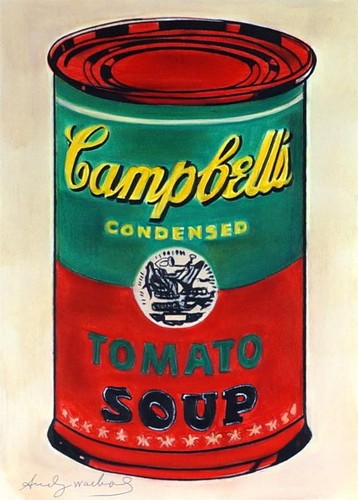 ANDY WARHOL / Amazing Mixed Media on Paper, Art Drawing Signed. Pop Art