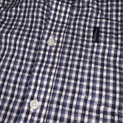 Ben Sherman Shirt Mens Large Short Sleeve Slim Fit SoHo 100% Cotton New - Picture 2 of 5