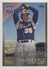 2019 Topps Greatest Players Gold /50 Phil Niekro #GP-40 HOF