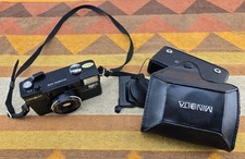 Minolta Hi-Matic AF2 Point  Shoot 35mm Film Camera w/Case