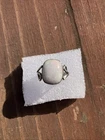 Vintage Artisan Crafted Sterling Silver Moonstone Ring Sz 6.25