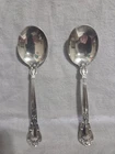 2-Chantilly by Gorham Sterling Cream/ Round Soup Spoon 6.25" TWO!