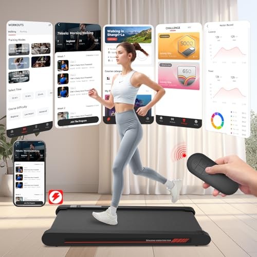 Sperax Walking Vibration Pad, unter Schreibtisch Laufbänder für Zuhause RM-01 - SCHWARZ/ROT - Bild 2 von 5