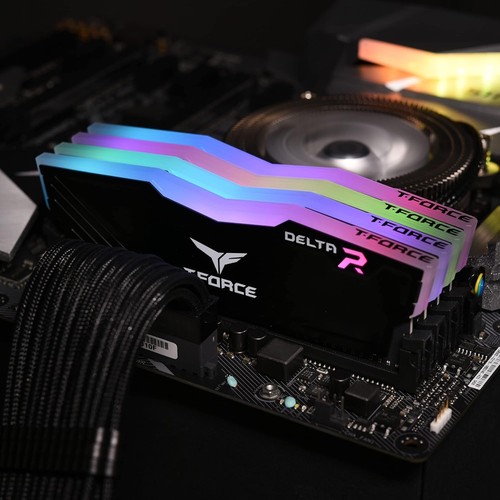 TEAMGROUP T-Force Delta RGB DDR4 16GB (2x8GB) 3200MHz 16GB(2x8GB), Black - Picture 2 of 6