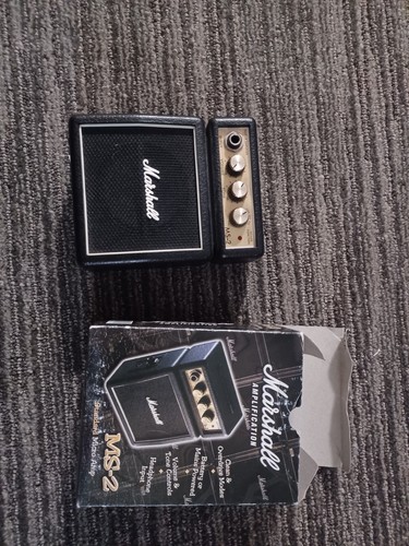 Mini Micro Marshall MS2 Black & Gold Gitarrenverstärker SMALL Amp - Bild 1 von 4