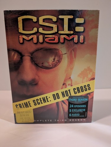 CSI: Miami - The Complete Third Season (DVD, 2005, 7-Disc Set) SEALED BRAND NEW - Picture 1 of 6