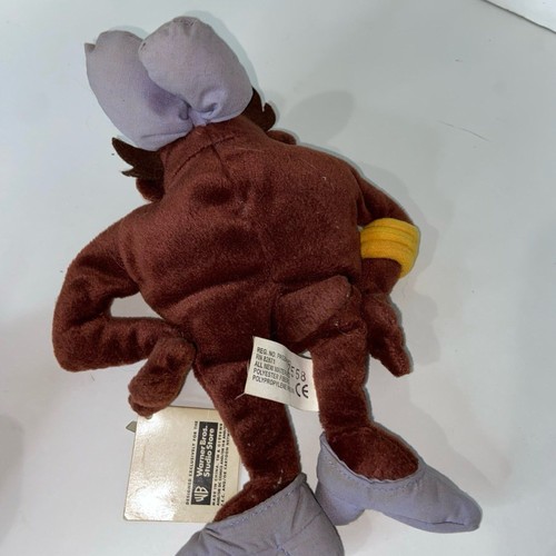 1998 Warner Bros Studio Tasmanian She Devil 10" Beanie Plush Looney Tunes NWT - Picture 5 of 6